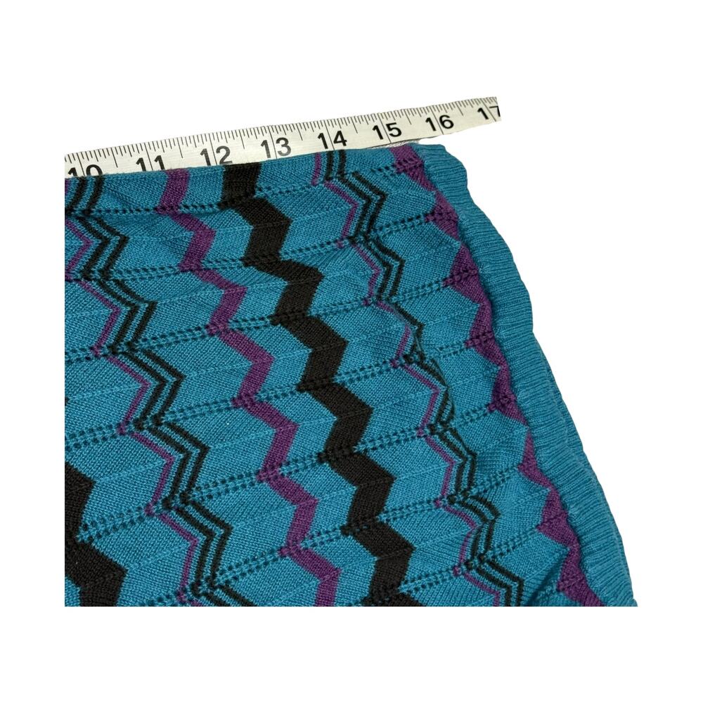 Maurices Teal Blue Raglan Top Short Sleeve Womens Medium - Picture 4 of 7